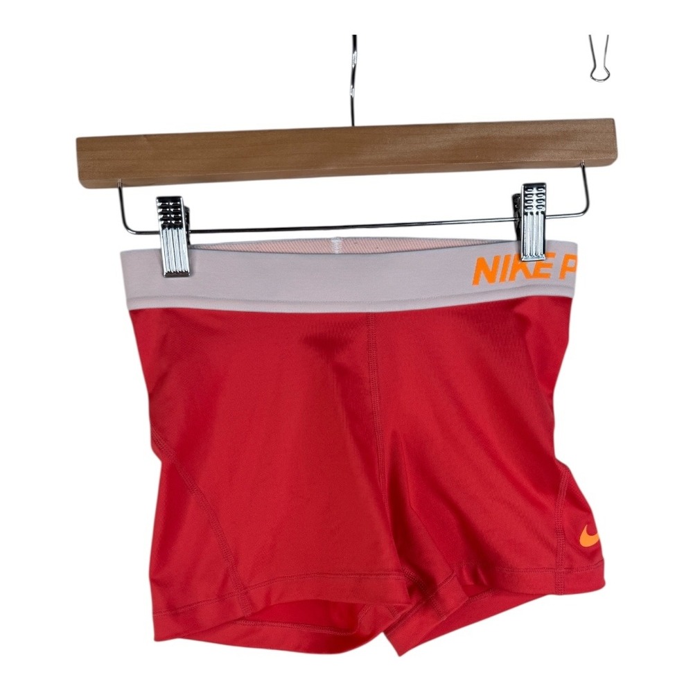 Nike Pro Dri Fit Athletic Shorts size Small‎ Orange